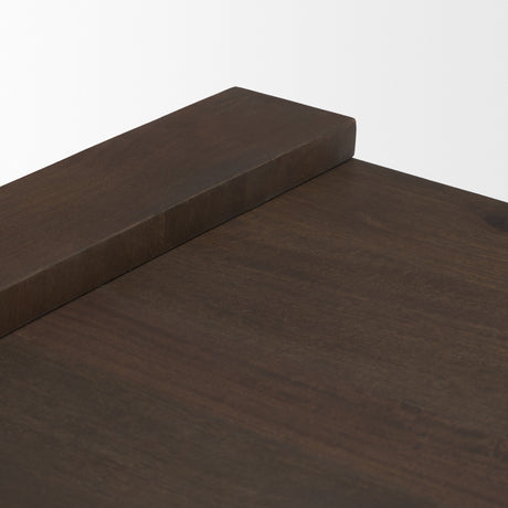 Wesson Dark Brown Wood Accent Table from Mercana - Luna Furniture