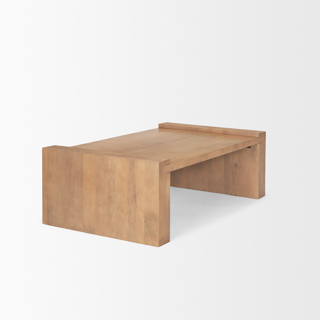 Wesson Light Brown Wood Rectangular Coffee Table from Mercana - Luna Furniture