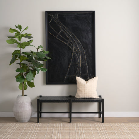 Descent I by Studio M a handmade Original Framed 3D Textured Artwork under Glass from Mercana - Luna Furniture