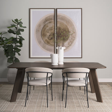 Welborn 72" Dark Brown Wood Rectangular Dining Table from Mercana - Luna Furniture