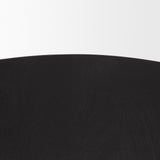 Soma Textured Black Mango Wood Round Dining Table from Mercana - Luna Furniture