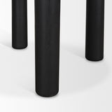 Soma Textured Black Mango Wood Round Dining Table from Mercana - Luna Furniture
