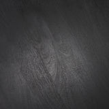 Soma Textured Black Mango Wood Round Dining Table from Mercana - Luna Furniture