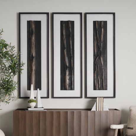 Bamboo Relief I by Studio M a handmade Original Framed Artwork under Glass from Mercana - Luna Furniture