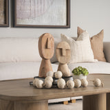 Ivan Large Wooden Head Sculpture from Mercana - Luna Furniture