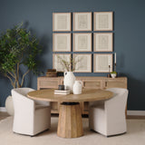 Suri Light Brown Wood w/ Glass Doors Sideboard from Mercana - Luna Furniture