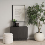 Wagner Dark Brown Wood w/ Arched Design Accent Cabinet from Mercana - Luna Furniture