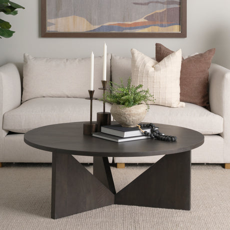 Tarro Brown Wood w/ Triangle Legs Coffee Table from Mercana - Luna Furniture