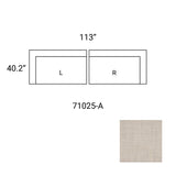 Warner Oatmeal 2 Piece Sofa Set from Mercana - Luna Furniture