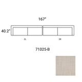 Warner Oatmeal 2 Piece Long Sofa Set from Mercana - Luna Furniture