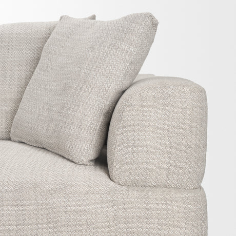 Warner Gray 3 Piece Sofa Set w/Corner Piece from Mercana - Luna Furniture