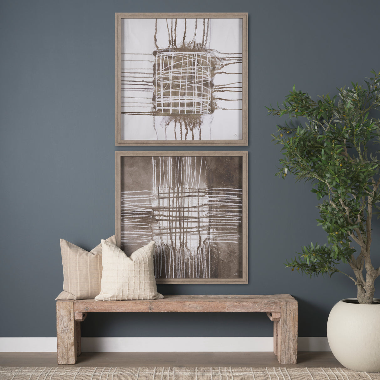 Instinct II by Mercana Studio a Hand Embellished Framed Art Print from Mercana - Luna Furniture