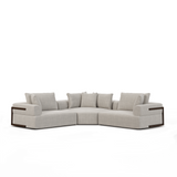 Warner Gray 3 Piece Sofa Set w/Corner Piece from Mercana - Luna Furniture