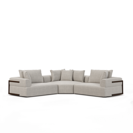 Warner Gray 3 Piece Sofa Set w/Corner Piece from Mercana - Luna Furniture