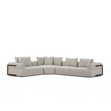 Warner Gray 3 Piece Sofa Set w/Corner Piece from Mercana - Luna Furniture