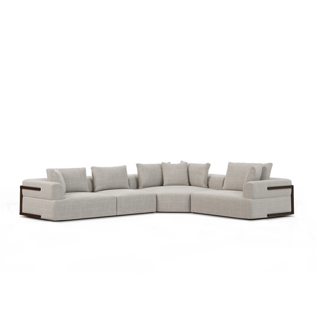 Warner Gray 3 Piece Sofa Set w/Corner Piece from Mercana - Luna Furniture