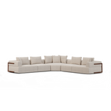 Warner Oatmeal 3 Piece Sofa Set w/Corner Piece from Mercana - Luna Furniture