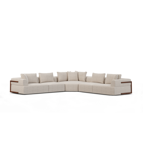 Warner Oatmeal 3 Piece Sofa Set w/Corner Piece from Mercana - Luna Furniture