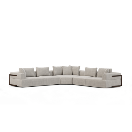 Warner Gray 3 Piece Sofa Set w/Corner Piece from Mercana - Luna Furniture
