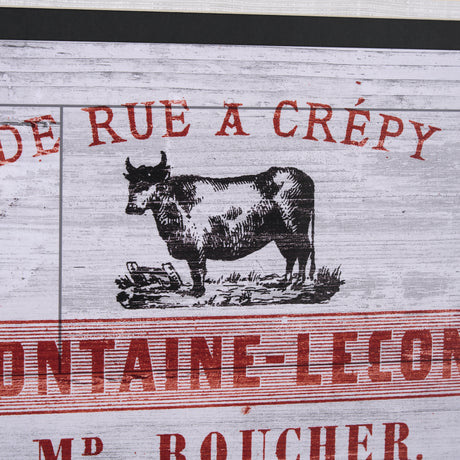 Animal Bill of Sales II Gray Wood Mercana Studio Hand Embellished Framed Art Print Matted under Glas from Mercana - Luna Furniture