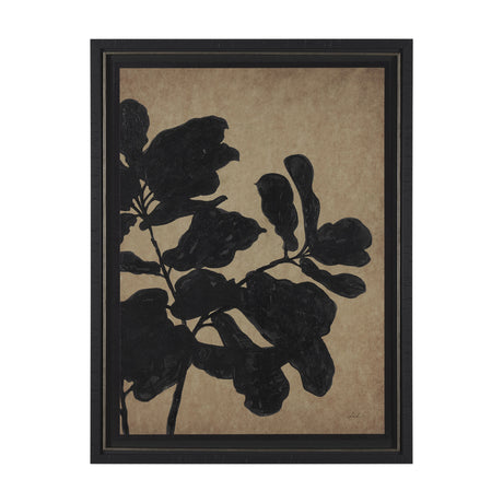 Ficus Silhouette II by Mercana Studio a Hand Embellished Framed Art Print Matted under Glass from Mercana - Luna Furniture