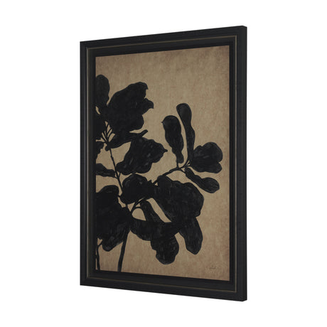 Ficus Silhouette II by Mercana Studio a Hand Embellished Framed Art Print Matted under Glass from Mercana - Luna Furniture