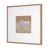 Duo I Horses by Mercana Studio a Framed Art Print Matted under Glass from Mercana - Luna Furniture