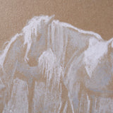 Duo I Horses by Mercana Studio a Framed Art Print Matted under Glass from Mercana - Luna Furniture