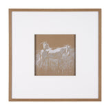 Duo II Horses by Mercana Studio a Framed Art Print Matted under Glass from Mercana - Luna Furniture