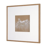 Duo II Horses by Mercana Studio a Framed Art Print Matted under Glass from Mercana - Luna Furniture