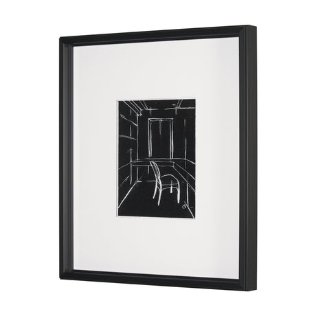Interior Sketch II by Mercana Studio a Hand Embellished Framed Art Print Matted under Glass from Mercana - Luna Furniture