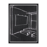 Interior Sketch V by Mercana Studio a Hand Embellished Framed Art Print from Mercana - Luna Furniture