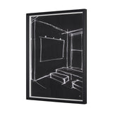 Interior Sketch V by Mercana Studio a Hand Embellished Framed Art Print from Mercana - Luna Furniture