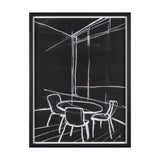 Interior Sketch VI by Mercana Studio a Hand Embellished Framed Art Print from Mercana - Luna Furniture