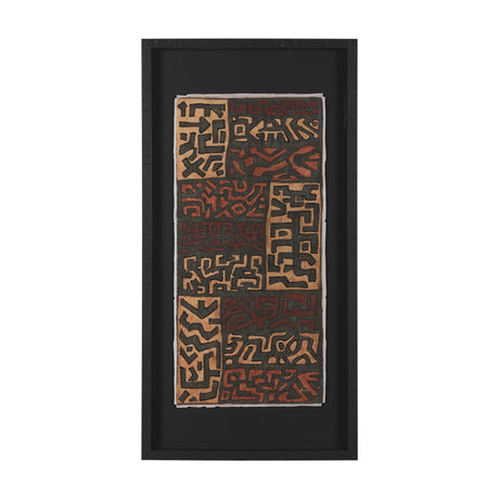 Mud Cloth Tapestry I by Mercana Studio a Hand Embellished Framed Art Print Matted under Glass from Mercana - Luna Furniture
