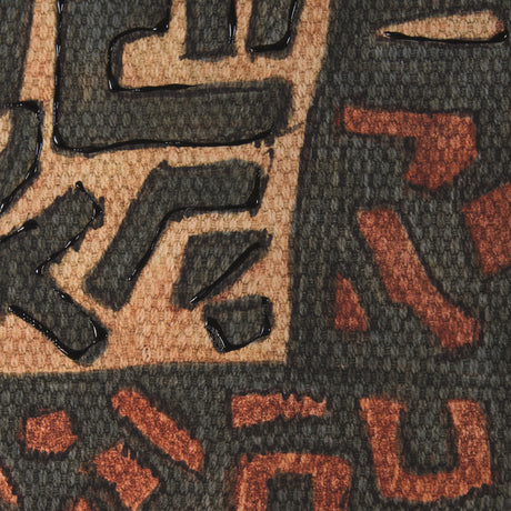 Mud Cloth Tapestry I by Mercana Studio a Hand Embellished Framed Art Print Matted under Glass from Mercana - Luna Furniture