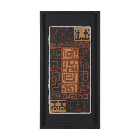 Mud Cloth Tapestry II by Mercana Studio a Hand Embellished Framed Art Print Matted under Glass from Mercana - Luna Furniture