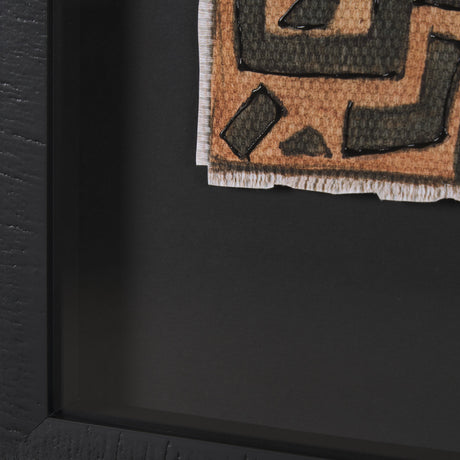 Mud Cloth Tapestry II by Mercana Studio a Hand Embellished Framed Art Print Matted under Glass from Mercana - Luna Furniture