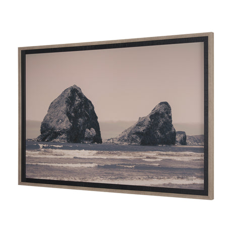 Rocky Shores by Nathan Larson a Hand Embellished Framed Photo Art Print Matted under Glass from Mercana - Luna Furniture