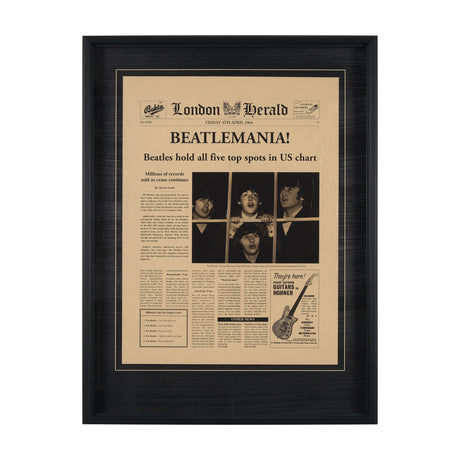 Beatlemania! by The Vintage Collection a Hand Embellished Framed Art Print Matted under Glass from Mercana - Luna Furniture