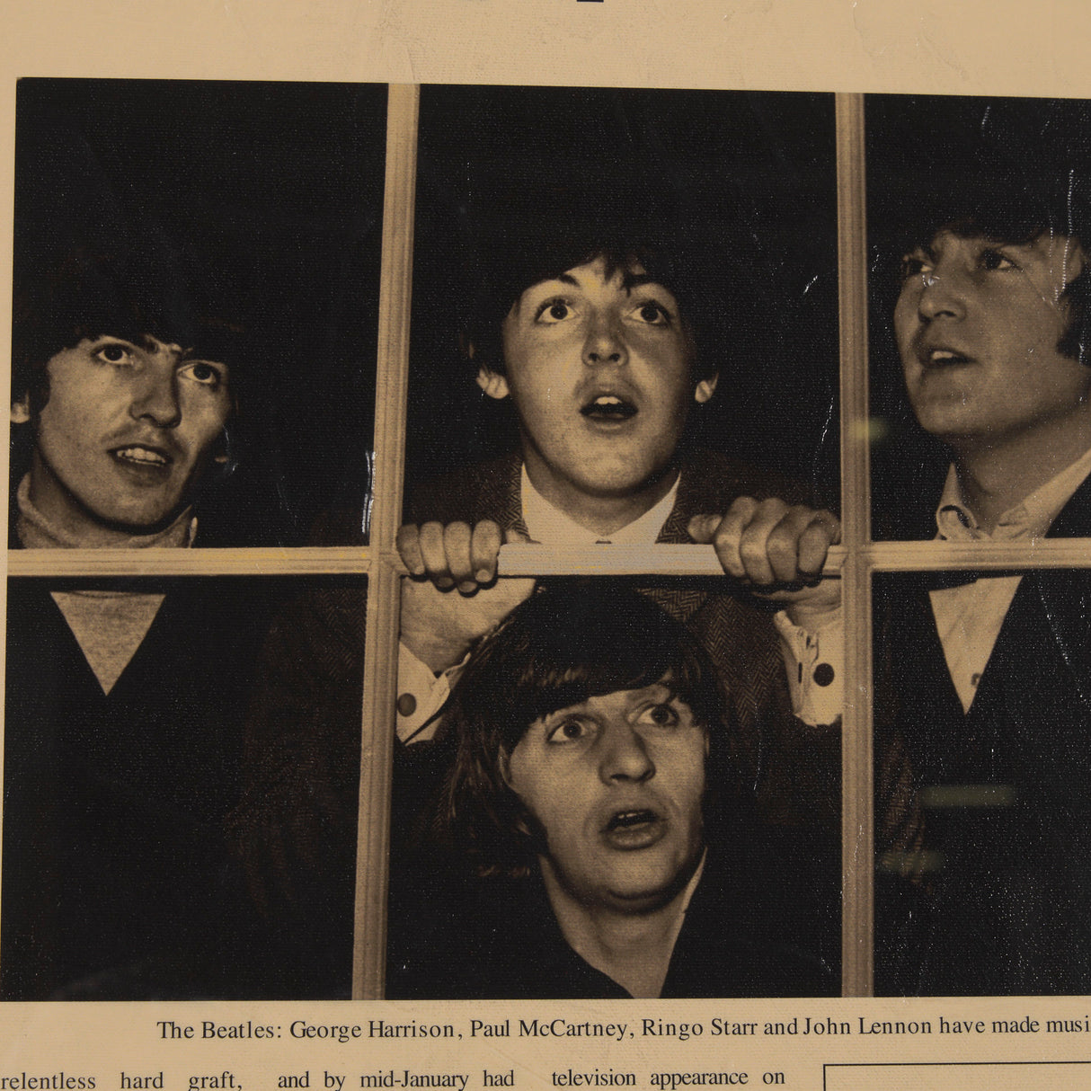 Beatlemania! by The Vintage Collection a Hand Embellished Framed Art Print Matted under Glass from Mercana - Luna Furniture