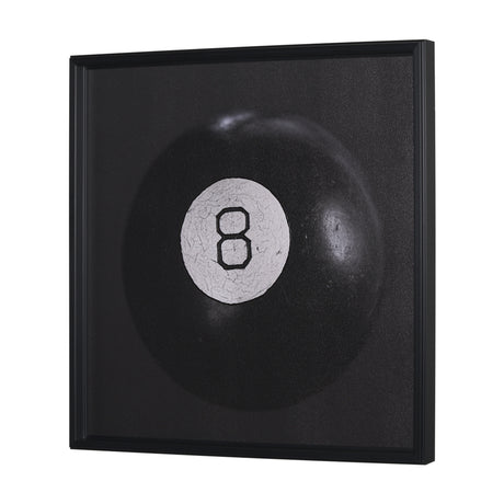 Billiard V 8 Ball by Chris Dunker a Hand Embellished Framed Art Decograph Print from Mercana - Luna Furniture