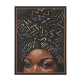 Mud Cloth Head Scarf II by Mercana Studio a Hand Embellished Textured Framed Canvas from Mercana - Luna Furniture