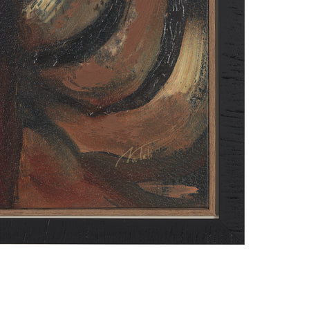 Mud Cloth Head Scarf II by Mercana Studio a Hand Embellished Textured Framed Canvas from Mercana - Luna Furniture