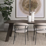 Welborn 84" Dark Brown Wood Rectangular Dining Table from Mercana - Luna Furniture