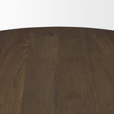 Jovani 48" Solid Dark Brown Mango Wood Round Dining Table from Mercana - Luna Furniture