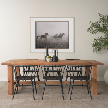 Stetson 94.5" Rectangular Natural Brown Wood Dining Table from Mercana - Luna Furniture