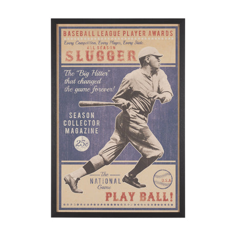 Play Ball by The Vintage Collection a Hand Embellished Framed Art Print from Mercana - Luna Furniture