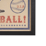 Play Ball by The Vintage Collection a Hand Embellished Framed Art Print from Mercana - Luna Furniture