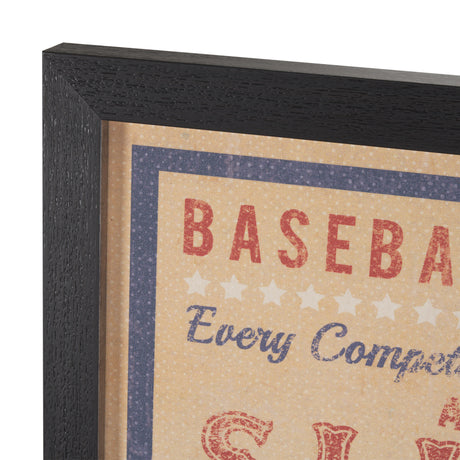 Play Ball by The Vintage Collection a Hand Embellished Framed Art Print from Mercana - Luna Furniture